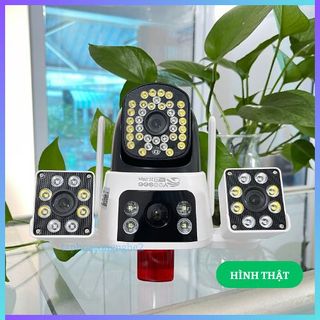 CAMERA WIFI YOOSEE máy bay 4 Mắt 3 Màn hình, Đàm Thoại 2 Chiều, Ban Đêm Có Màu, XOay 360 Độ, Chống nước chống bụi