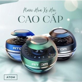 Nước hoa Atom đặt taplo, cánh quạt xoay bằng năng lượng mặt trời, tỏa mùi hương nội thất ô tô