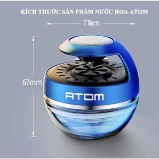 Nước hoa Atom đặt taplo, cánh quạt xoay bằng năng lượng mặt trời, tỏa mùi hương nội thất ô tô