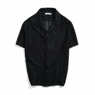 SƠ MI TAY NGẮN CỔ VEST PHỐI SỌC