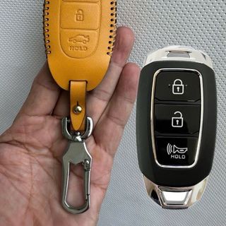 Bao da chìa khóa xe ô tô hyundai kona.acent.Santafe