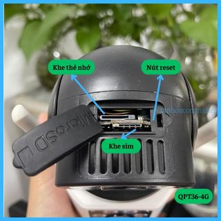 Camera YOOSEE WIFI/SIM 4G Ngoài Trời, Độ Phân Giải 15.0MPX, Ban Đêm Có Màu, Xoay 360Độ