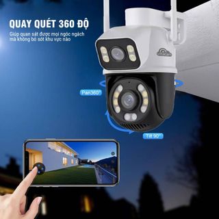 Camera PTZ 2 mắt lens Vitacam Dz8000 - 4MP