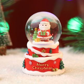 Quả Cầu Tuyết Ông Già Noel Siêu Đáng Yêu Decor Phòng, Mô Hình Quả Cầu Giáng Sinh