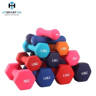 Tạ Tay Nữ, Tạ Tay Gang Bọc Silicon Tập Luyện Dành Cho Nữ Tại Nhà 1kg, 1.5kg, 2kg, 2.5kg