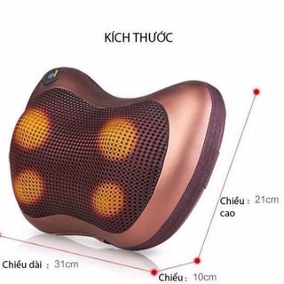Gối massage cổ vai gáy hồng ngoại 8 bi xoay 2 chiều, đảo chiều cao cấp công nghệ Nhật Bản