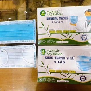 (GIÁ SỈ) KHẨU TRANG Y TẾ 4 LỚP KHÁNG KHUẨN, AN TOÀN BẢO VỆ CAO