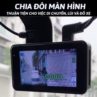 Phisung K10 Pro: 2 camera siêu nét trước sau, Wifi, GPS, cảnh báo giao thông