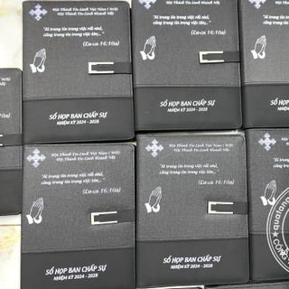 Sổ Tay Da Bìa Còng in logo theo yêu cầu giá rẻ