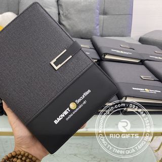 Sổ Tay Da Bìa Còng in logo theo yêu cầu giá rẻ