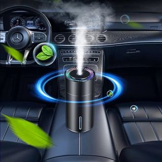 Máy phun sương, tạo ẩm không khí vỏ kim loại dùng cho xe hơi Vehicle Humidifier W301 260ml, sạc Usb