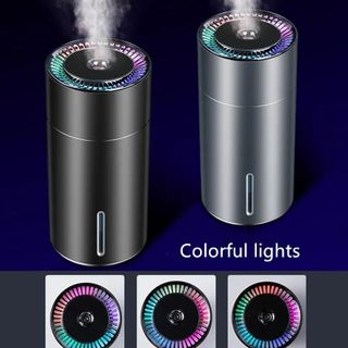 Máy phun sương, tạo ẩm không khí vỏ kim loại dùng cho xe hơi Vehicle Humidifier W301 260ml, sạc Usb
