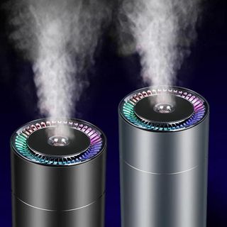 Máy phun sương, tạo ẩm không khí vỏ kim loại dùng cho xe hơi Vehicle Humidifier W301 260ml, sạc Usb