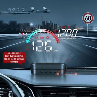 Bộ hiển thị tốc độ kính lái HUD M22 New Version hỗ trợ cảnh báo giao thông qua giọng nói Tiếng Việt