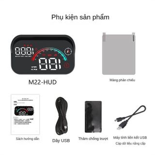 Bộ hiển thị tốc độ kính lái HUD M22 New Version hỗ trợ cảnh báo giao thông qua giọng nói Tiếng Việt