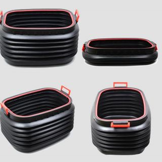 Thùng đựng đồ lò xo để cốp sau ô tô dạng co giãn 40l có thể gập gọn, thiết kế đa năng, tiện ích