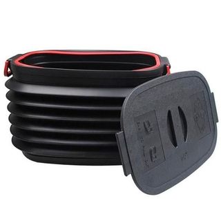 Thùng đựng đồ lò xo để cốp sau ô tô dạng co giãn 40l có thể gập gọn, thiết kế đa năng, tiện ích