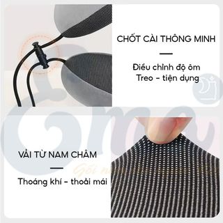 Gối kê cổ chữ U cao su non dùng tựa cổ cho dân văn phòng, lái xe, học sinh, sinh viên khi ngủ trưa