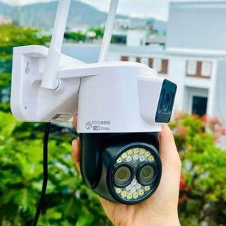 Camera WIFI YOOSEE 2 MẮT Trong Nhà/Ngoài Trời QPT28, Đàm Thoại 2 Chiều, FHD, Ban Đêm Có Màu, Xoay 360 Độ