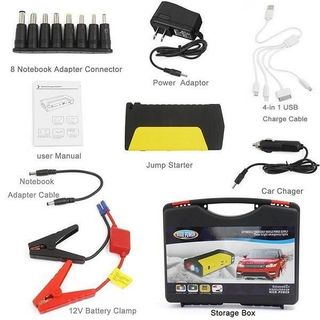 Bộ kích điện, kích sạc đề nổ bình ắc quy 12V cứu hộ ô tô, xe máy công suất lớn kiêm sạc dự phòng