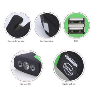 Bộ kích điện, kích sạc đề nổ bình ắc quy 12V cứu hộ ô tô, xe máy công suất lớn kiêm sạc dự phòng