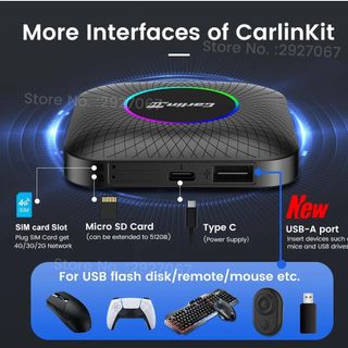 Android Box CarlinKit Tbox Ambient SDM660, biến màn hình hiển thị ô tô thành màn hình Android