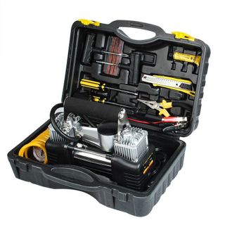 Bơm lốp ô tô 2 xi lanh Air Compressor công suất lớn, hàng chất lượng cao bảo hành 6 tháng
