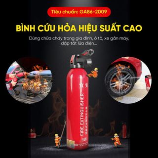Bình cứu hỏa Fire Extinguisher, dung tích 500ml, nhỏ gọn tiện lợi cho ô tô, xe máy, trong gia đình