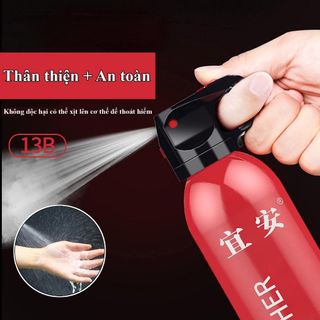 Bình cứu hỏa Fire Extinguisher, dung tích 500ml, nhỏ gọn tiện lợi cho ô tô, xe máy, trong gia đình