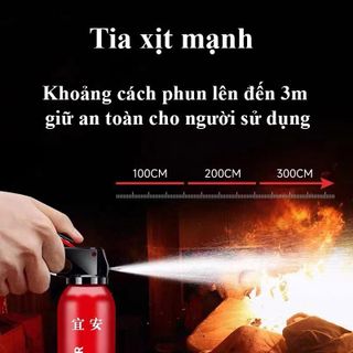 Bình cứu hỏa Fire Extinguisher, dung tích 500ml, nhỏ gọn tiện lợi cho ô tô, xe máy, trong gia đình