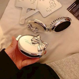 Gương Lược Gấp Gọn Cầm Tay-Lược Đệm Khí Gấp Gọn Kèm Gương-Gương Nhỏ Kèm Lược Bỏ Túi Du Lịch