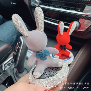 Nước hoa xe hơi, thỏ kim cương phụ kiện trang trí nội thất xe hơi dễ thương