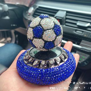 Đồ trang trí xe hơi nước hoa bóng đá kim cương năng lượng mặt trời , quà tặng phụ kiện xe hơi