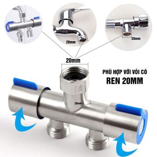 Van Nước 2 Cổng Xả Có Điều Khiển Riêng Biệt