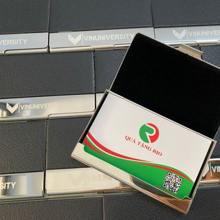 Hộp NameCard NCR 01 – Hộp NameCard Màu Xanh khắc logo Doanh Nghiệp