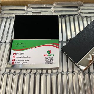 Hộp NameCard NCR 01 – Hộp NameCard Màu Xanh khắc logo Doanh Nghiệp