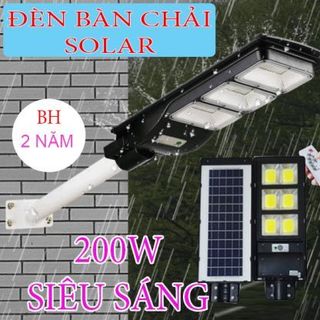 . ĐÈN ĐƯỜNG 200W NĂNG LƯỢNG MẶT TRỜI SIÊU SÁNG BÀN CHẢI . CẢM ỨNG TỰ ĐỘNG- CÓ REMOTE