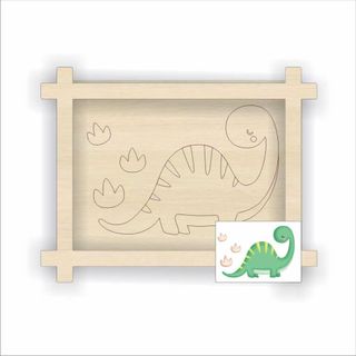 Tô Màu Tranh Gỗ, khung tranh hình công chúa, động vật ngộ nghĩnh
