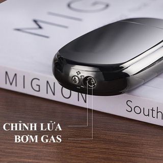 BẬT LỬA KHÈ HÌNH BẦU BÓNG TRƠN KIM LOẠI - XÀI GAS