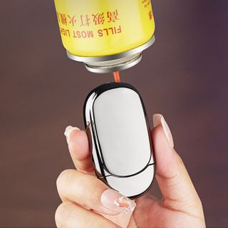 BẬT LỬA KHÈ HÌNH BẦU BÓNG TRƠN KIM LOẠI - XÀI GAS