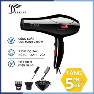 MÁY SẤY TÓC DELIYA 8018 KÈM 5 MÓN PHỤ KIỆN