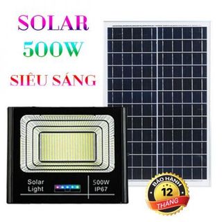 BỘ ĐÈN PHA NĂNG LƯỢNG MẶT TRỜI 2 MIẾNG SOLAR LIGHT 500W IP67 KÈM REMOTE