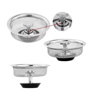 Bộ Lọc Rác Bồn Rửa Chén Chất Liệu Inox Chống Tắc Bồn Rửa