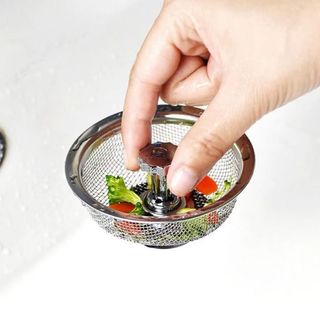 Bộ Lọc Rác Bồn Rửa Chén Chất Liệu Inox Chống Tắc Bồn Rửa