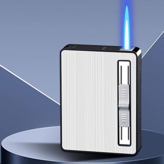BẬT LỬA KHÈ KIÊM HỘP ĐỰNG THUỐC 10 ĐIẾU - XÀI GAS