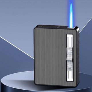 BẬT LỬA KHÈ KIÊM HỘP ĐỰNG THUỐC 10 ĐIẾU - XÀI GAS