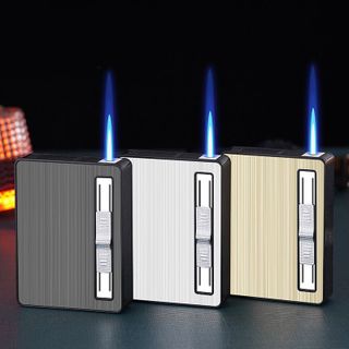 BẬT LỬA KHÈ KIÊM HỘP ĐỰNG THUỐC 10 ĐIẾU - XÀI GAS