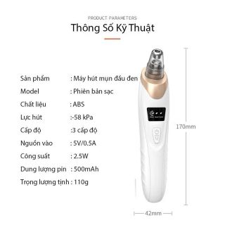 Máy Hút Mụn 5 Đầu Thế Hệ Mới