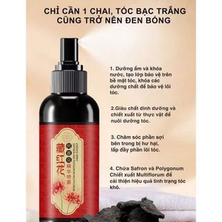 Xịt dưỡng đen tóc nghệ tây 100ml