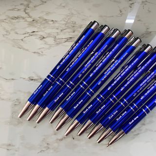 Bút Kim Loại BKR 01 – Bút Kim Loại Xoay Khoen Vàng khắc logo Doanh Nghiệp